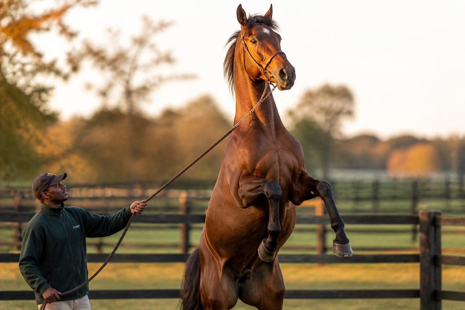 Cheval blanc dans une prairie