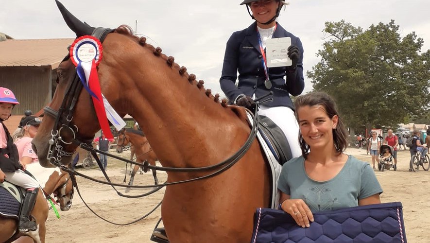 Actualités Équitation : la Mazamétaine Elise Dissane est vice-championne de France de dressage