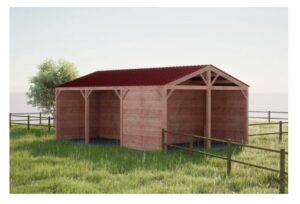 Horse Stop Abri équi-central 6 x 3 m
