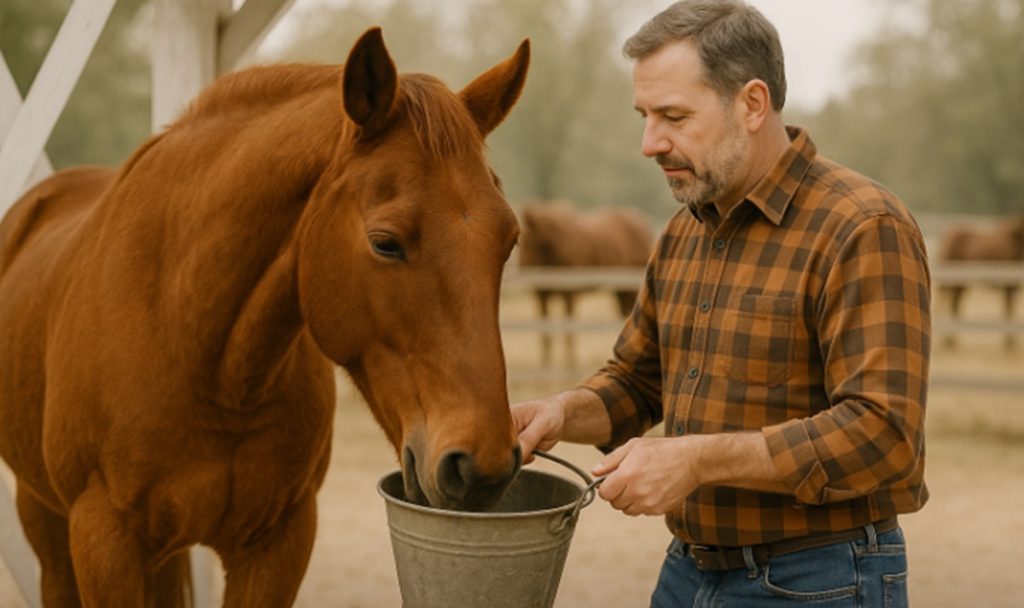 spiruline cheval