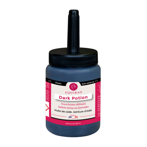 Dark Potion – Protection & durcissement sabot « fourchettes pourries » cheval