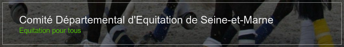 COMITE DEPARTEMENTAL EQUITATION S&MARNE (CDE 77) - Melun