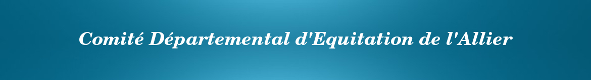 COMITE DEPARTEMENTAL D EQUITATION ALLIER (CDE 03) - Ebreuil