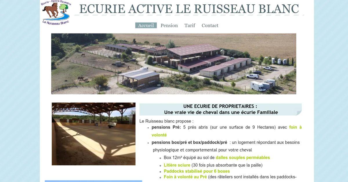 CENTRE EQUESTRE DE NOZAY LE RUISSEAU BLANC - Nozay
