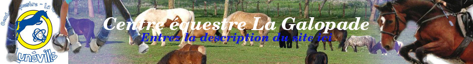 SOCIETE EQUITATION - Luneville