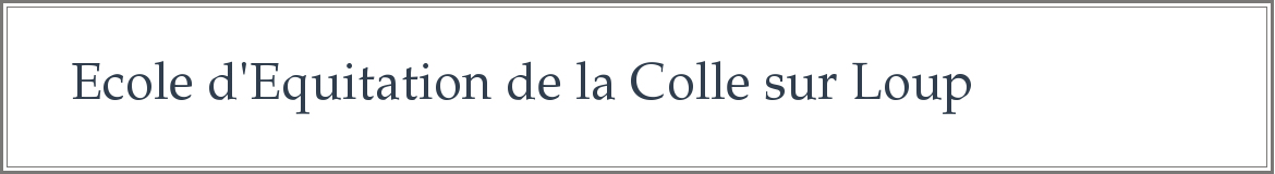 ECURIE DAMIEN DESBORDES - La Colle-Sur-Loup