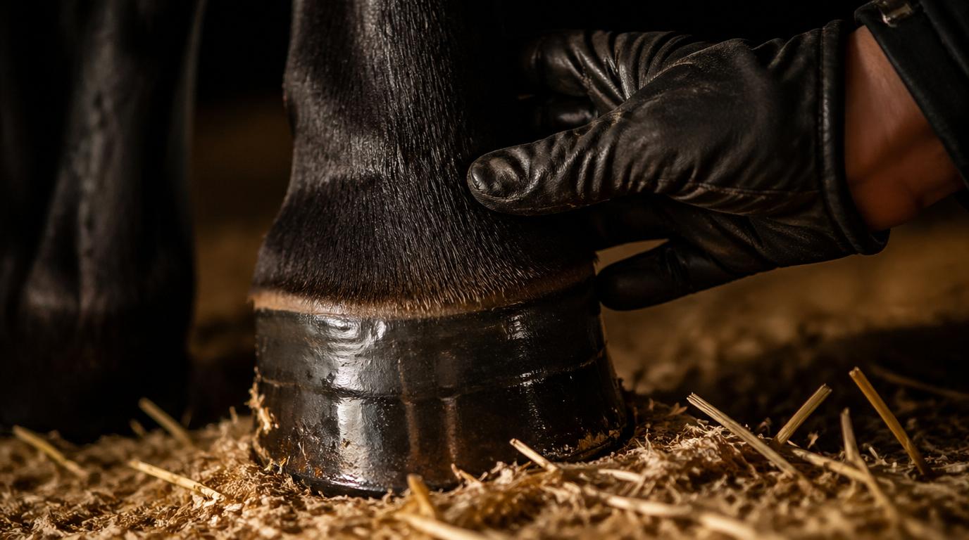 Pieds anormalement chauds : signe possible de fourbure