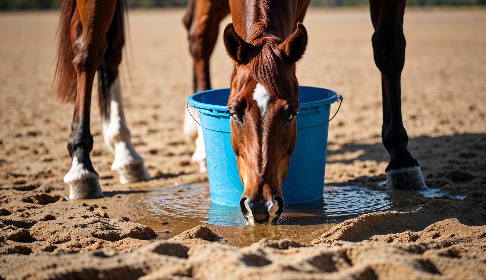 Colique de sable cheval : paddock sableux et sabots