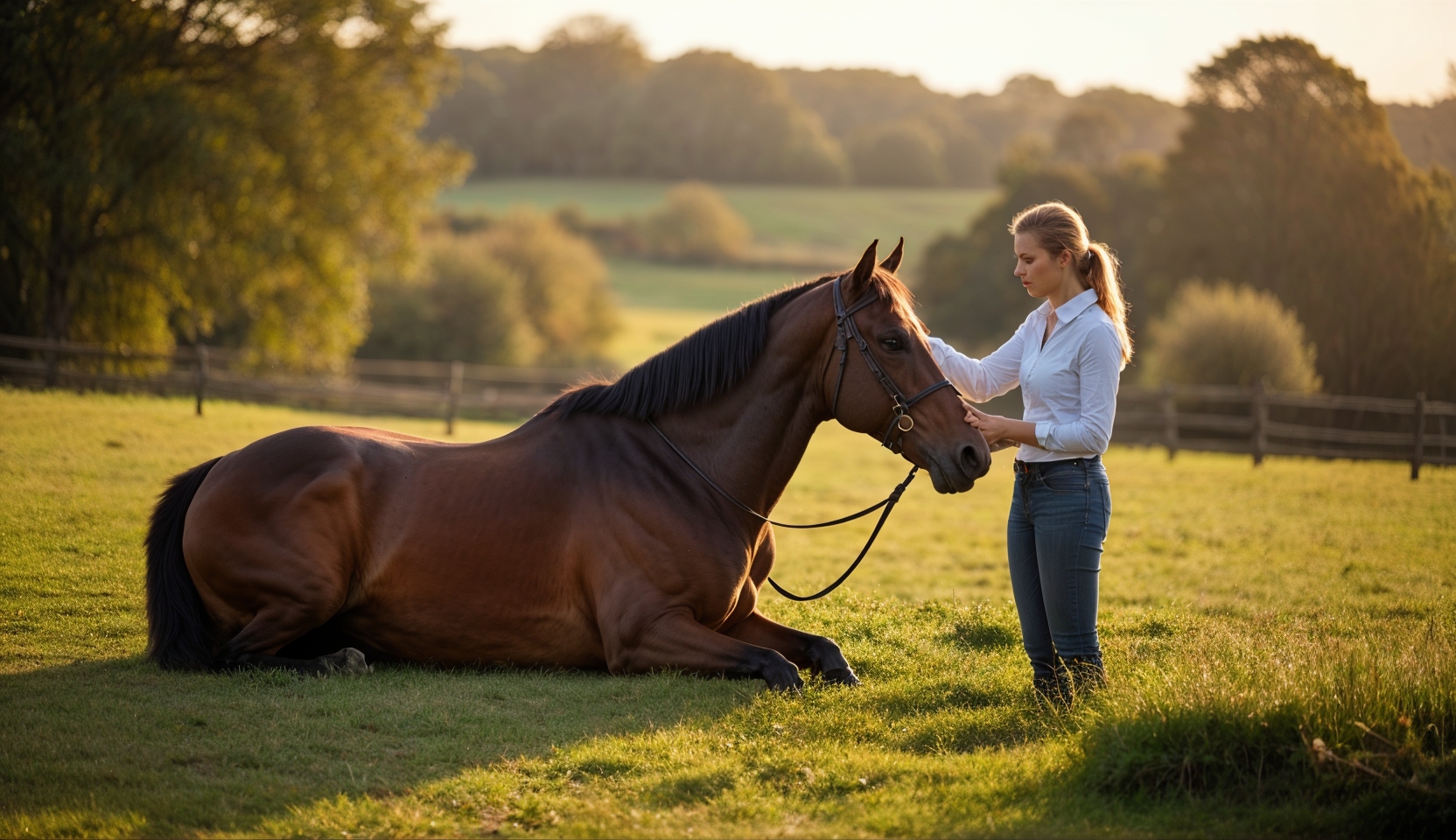 Suivi convalescence colique cheval : recuperation au paddock