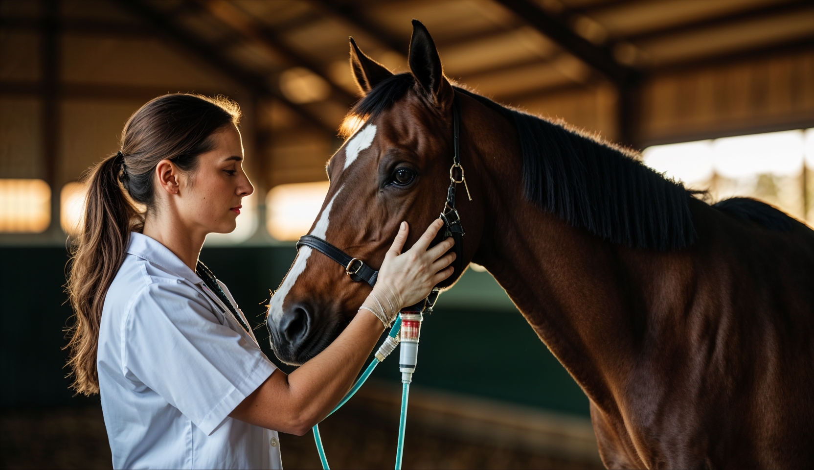 Traitement colique cheval : perfusion intraveineuse et soins medicaux