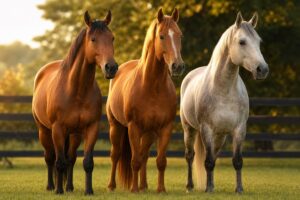 Les 3 robes de base du cheval