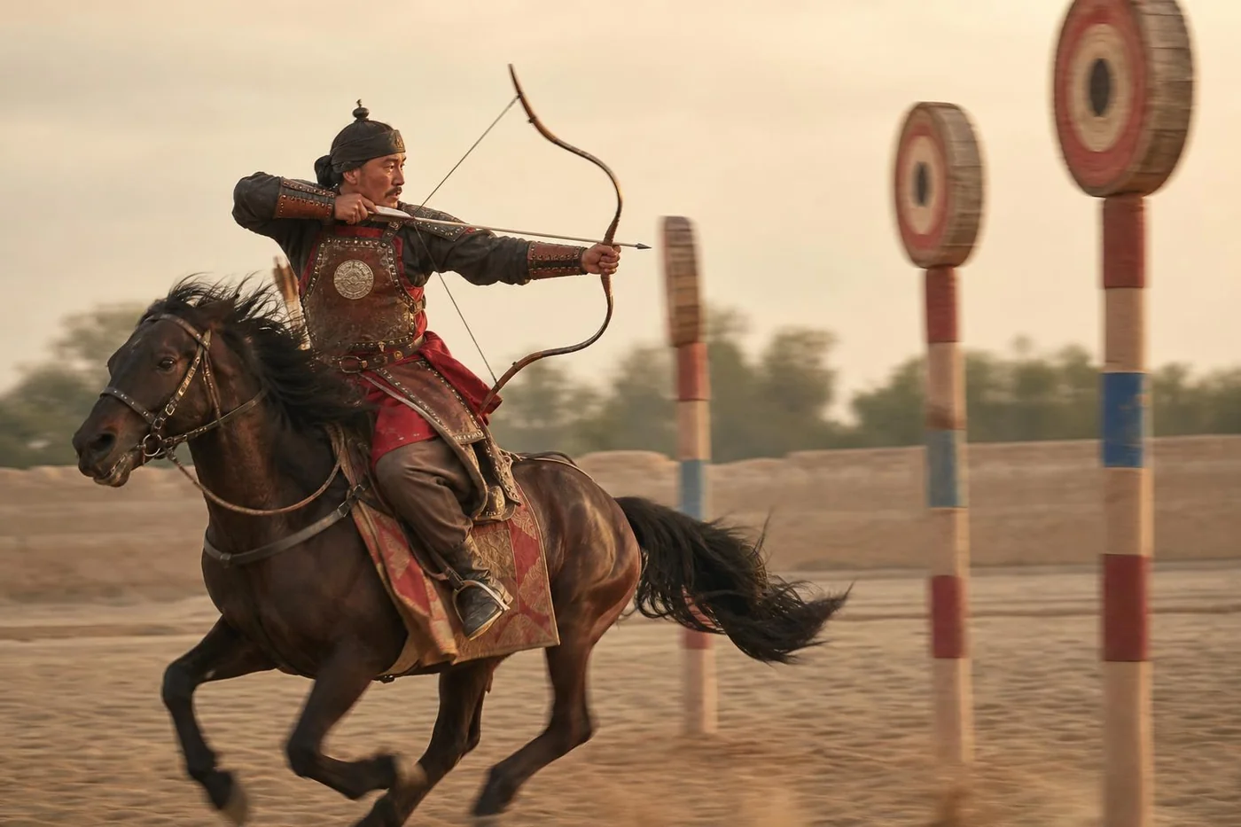 Tir à l'arc à cheval