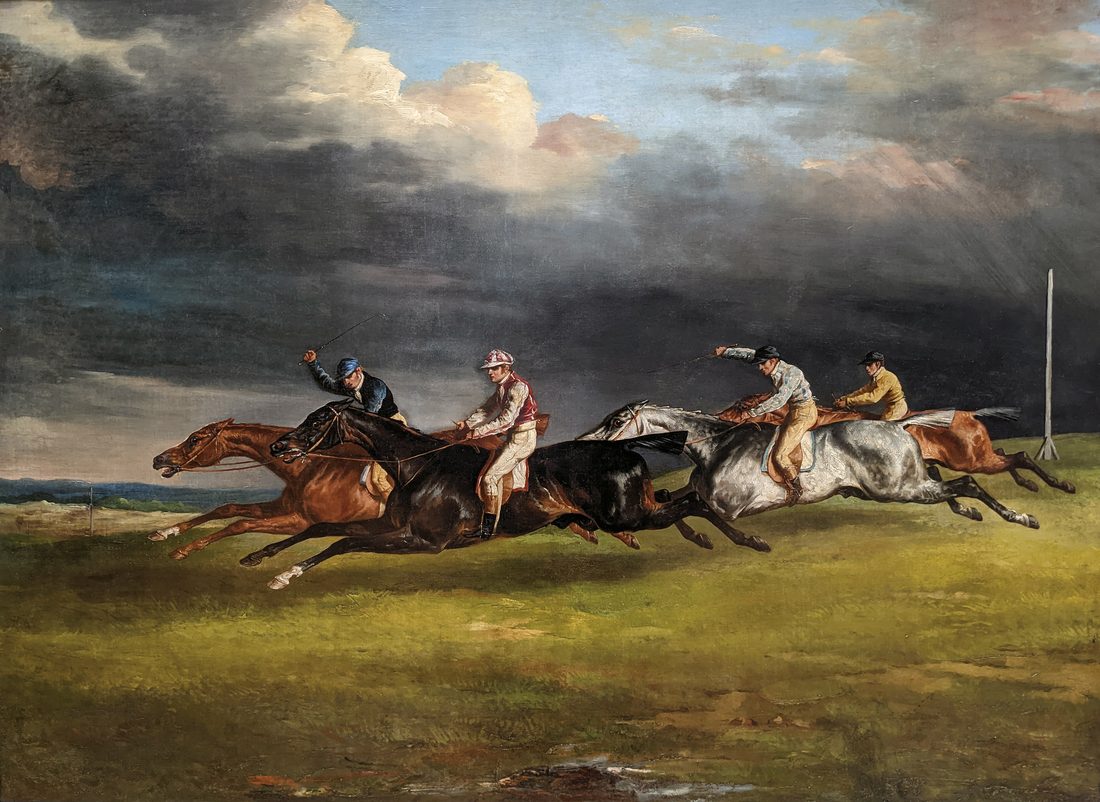 Le Derby de 1821 à Epsom, Théodore Géricault, huile sur toile, Musée du Louvre