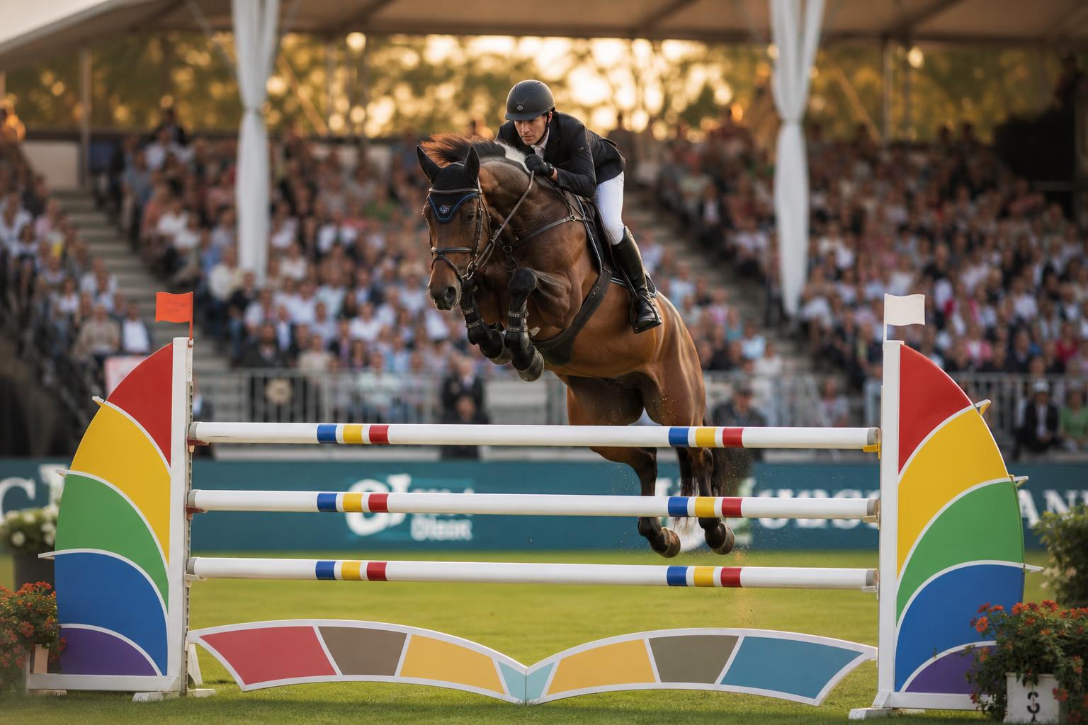 Cavalier de saut d obstacles au Jumping International de La Baule 2026
