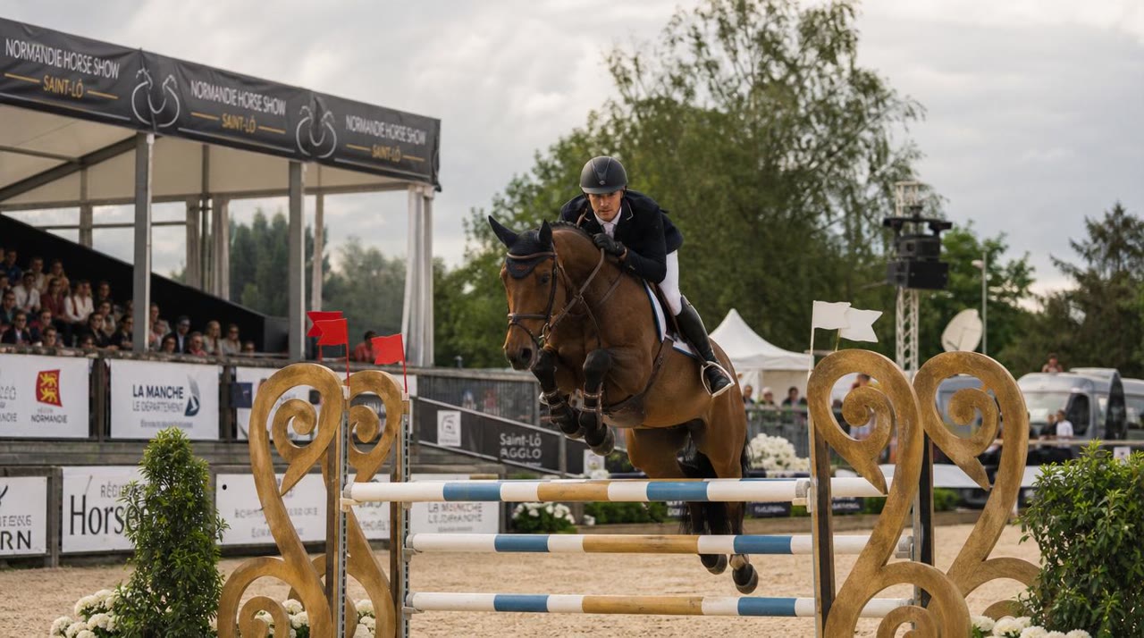Concours de saut d'obstacles au Normandie Horse Show de Saint-Lô