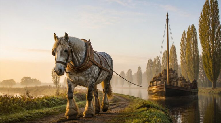 Towpath Horses: When Draught Horses Pulled the Barges
