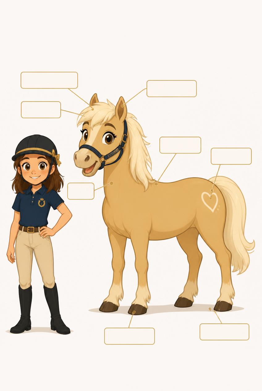 Les parties du poney expliquées