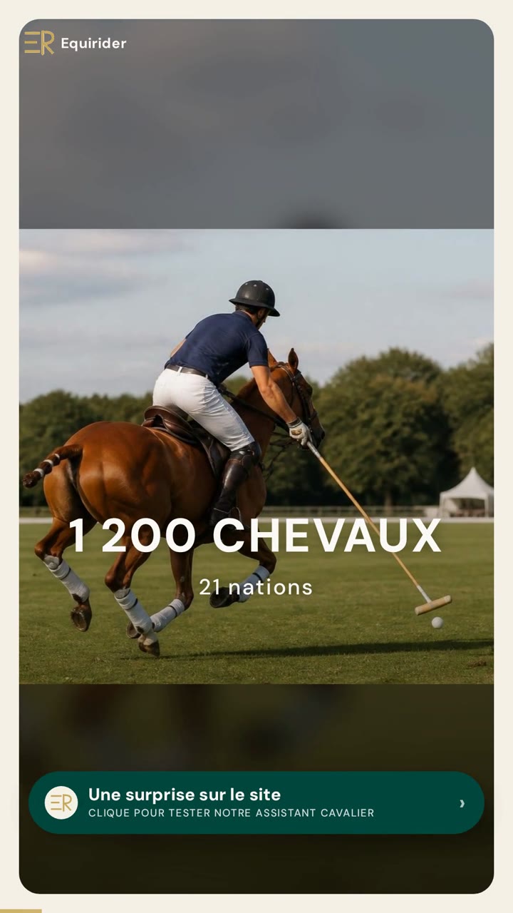 Vidéo Equirider : Entrée libre, 1 200 chevaux : la finale de l&rsquo;Open de France de polo se joue ce dimanche à Chantilly
