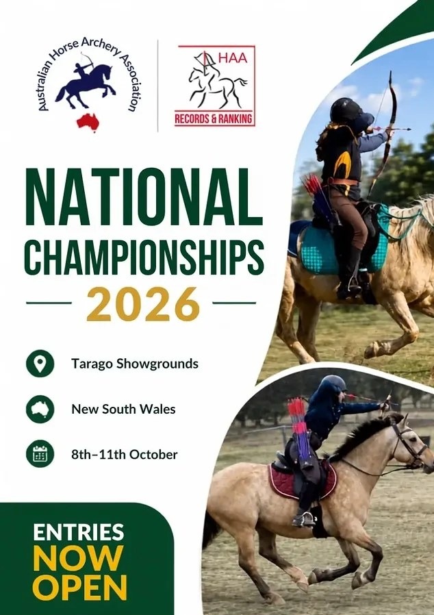 Affiche officielle : Tir à l’arc à cheval : les championnats nationaux australiens du 8 au 11 octobre 2026