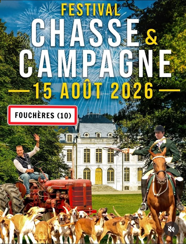 Affiche officielle : Festival Chasse et Campagne : le château de Vaux donne rendez-vous le 15 août 2026