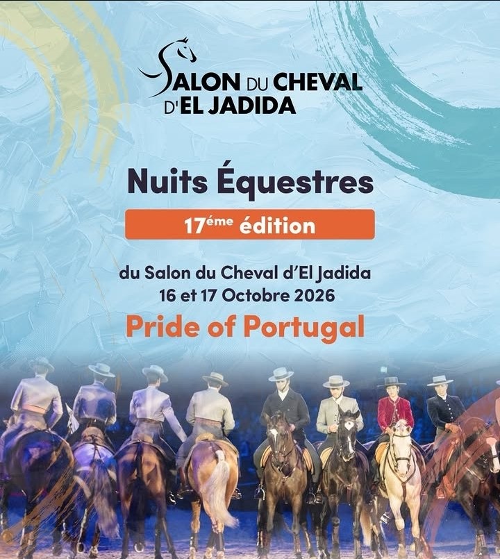 Affiche officielle : Nuits Équestres d’El Jadida : Pride of Portugal les 16 et 17 octobre 2026