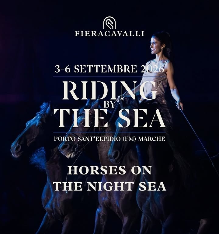 Affiche officielle : Riding by the Sea : Fieracavalli à Porto Sant’Elpidio du 3 au 6 septembre 2026