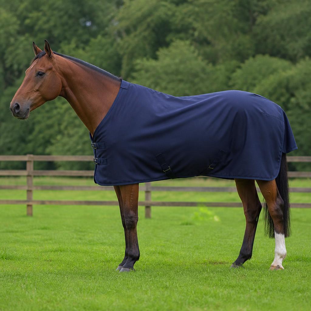 Couverture de cheval bien ajustée dans un pré