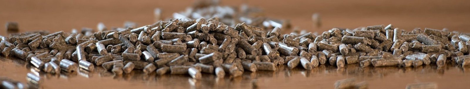 Gros plan sur des granules d'aliment Destrier, visuel d'en-tete de la page produits du site