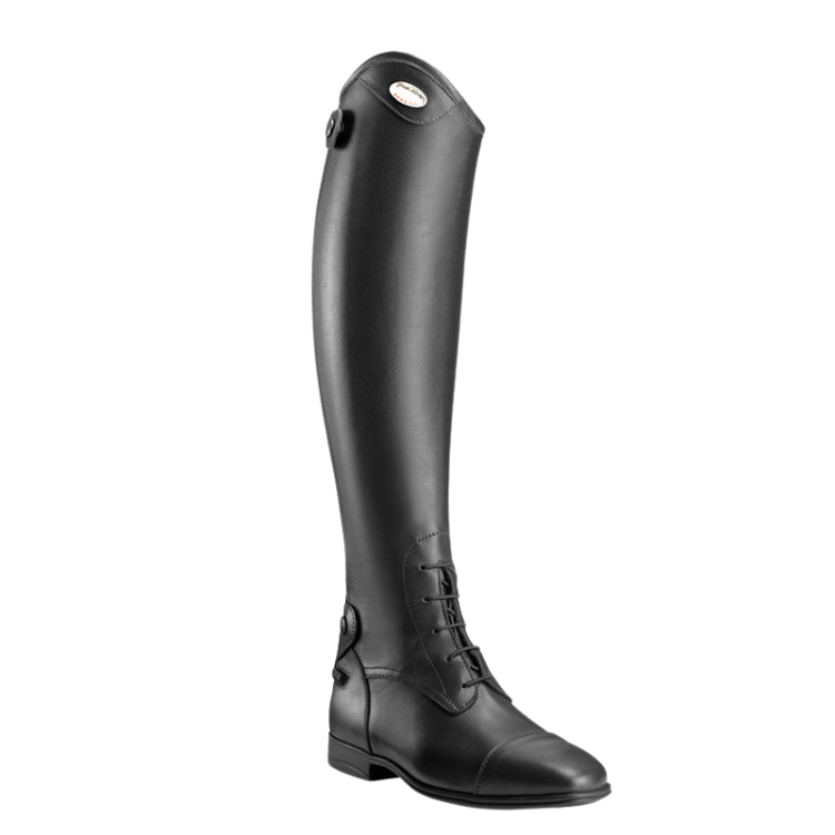 Bottes Parlanti Miami cuir veau noir zip elastique