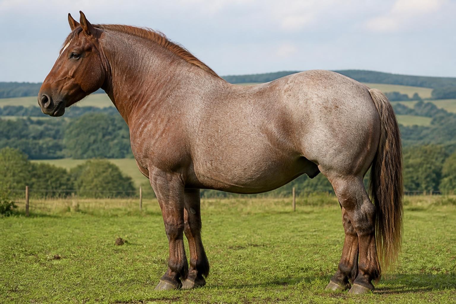 Auxois, masse et musculature du trait lourd